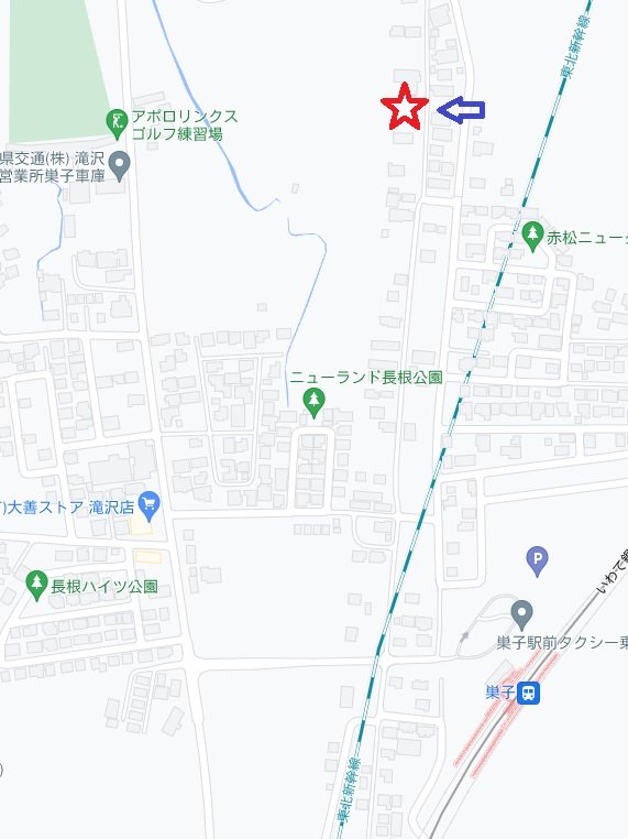 アスエステラ巣子駅、地図